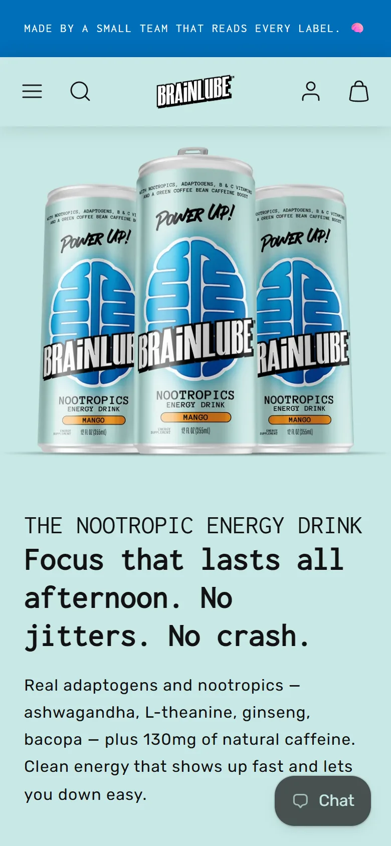 Brainlube on mobile