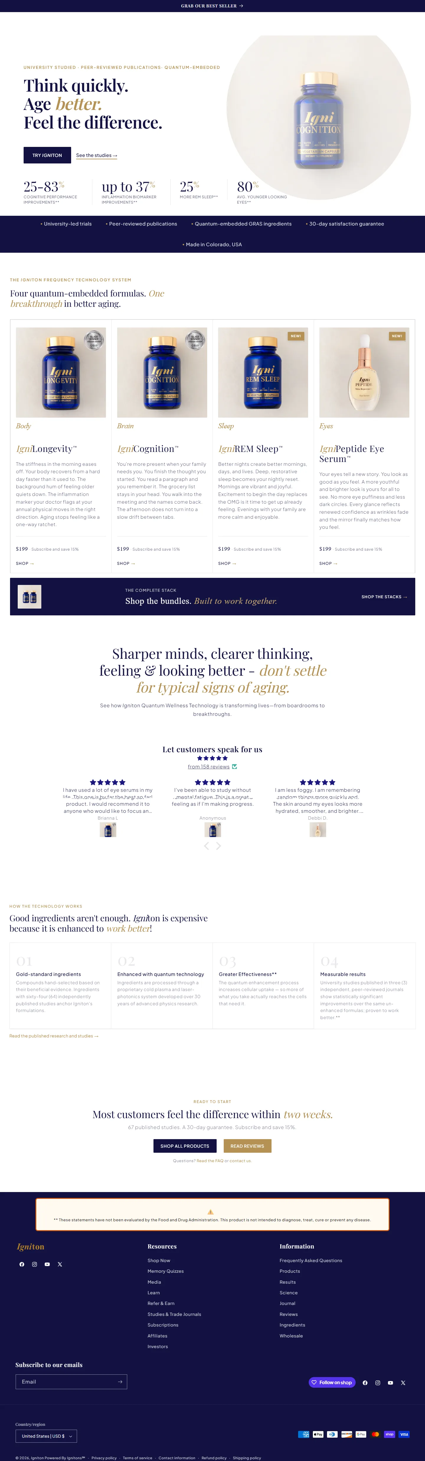 Igniton current storefront